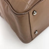 Chanel Bowling Bag Barretta di Cioccolato in pelle Taupe