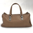 Chanel Bowling Bag Barretta di Cioccolato in pelle Taupe