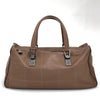 Chanel Bowling Bag Barretta di Cioccolato in pelle Taupe