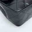 Chanel Classic Flap 30 in Pelle Lambskin Nera con Hardware Argento