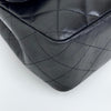Chanel Classic Flap 30 in Pelle Lambskin Nera con Hardware Argento