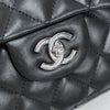 Chanel Classic Flap 30 in Pelle Lambskin Nera con Hardware Argento