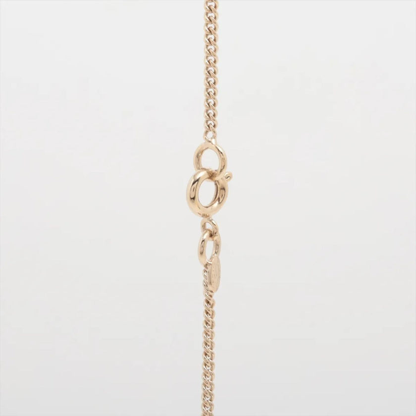 Chanel Collana lunga con logo CC rosa e cristalli multicolor – Primavera 2004