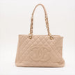Chanel GST Grand Shopping Tote Beige in Pelle Caviar