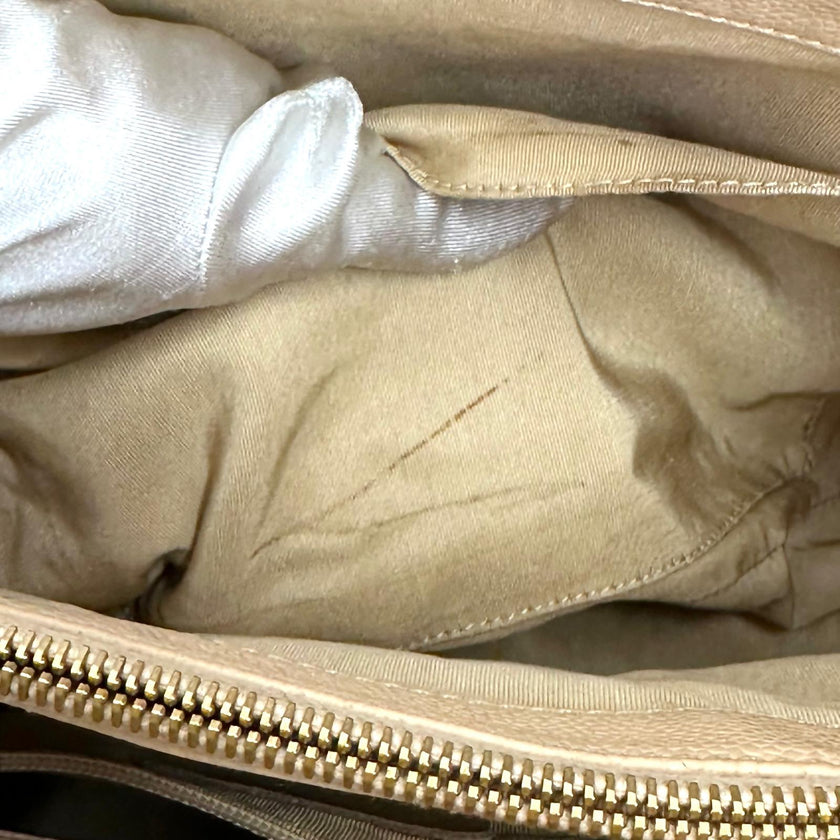 Chanel GST Grand Shopping Tote Beige in Pelle Caviar