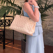 Chanel GST Grand Shopping Tote Beige in Pelle Caviar