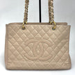 Chanel GST Grand Shopping Tote Beige in Pelle Caviar