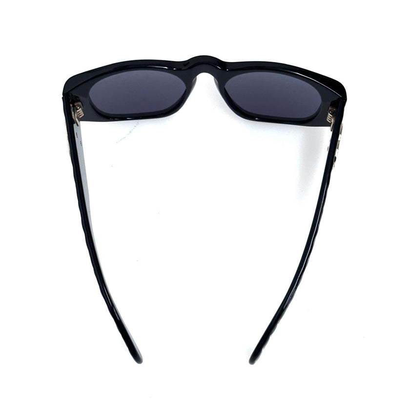 Chanel Occhiali da Sole CC Quilted Nero