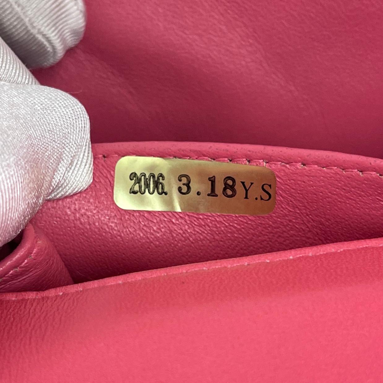 Chanel Borsa Timeless Classica in Pelle di Agnello Rosa