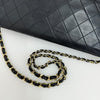 Chanel Borsa Classic Flap singola in pelle nera con catena