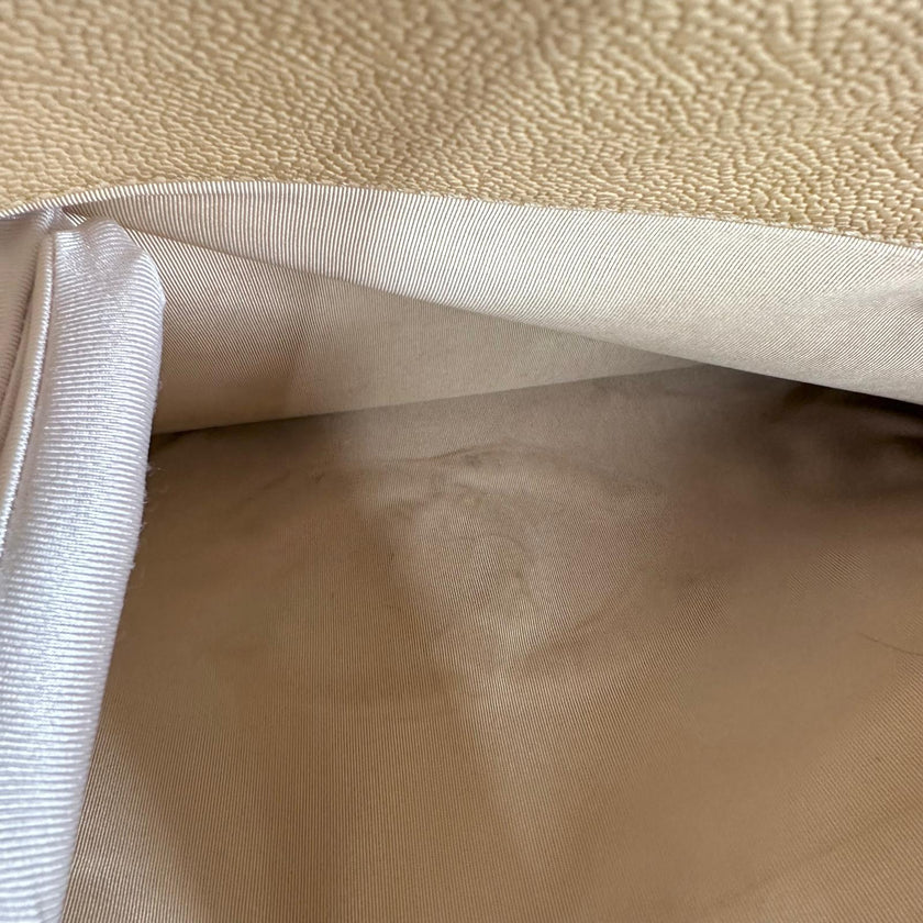 Chanel Maxi Borsa a Spalla Anni ’90 in Pelle Caviar Beige