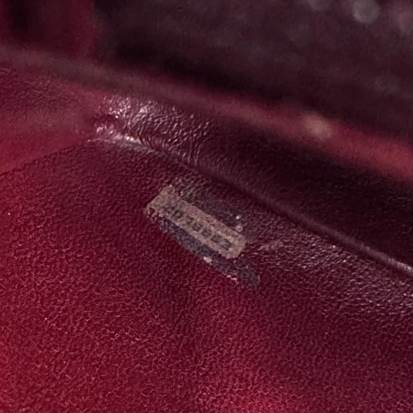 Chanel borsa Classic Flap Mini 20 cm in pelle di agnello blu 1991–1994