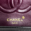 Chanel borsa Classic Single Flap 25 Paris limited in pelle di agnello nera