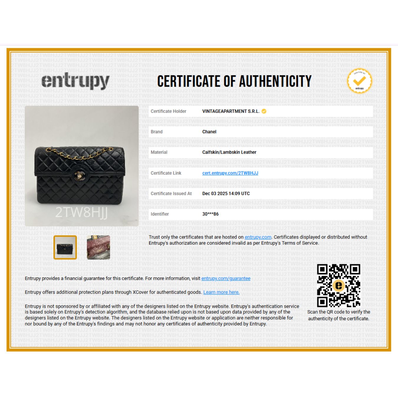 Chanel borsa Classic Single Flap 25 Paris limited in pelle di agnello nera