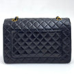 Chanel borsa Classic Single Flap 25 Paris limited in pelle di agnello nera