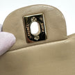 Chanel borsa vintage a spalla Classic Flap 25 cm in pelle di agnello beige