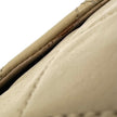 Chanel borsa vintage a spalla Classic Flap 25 cm in pelle di agnello beige
