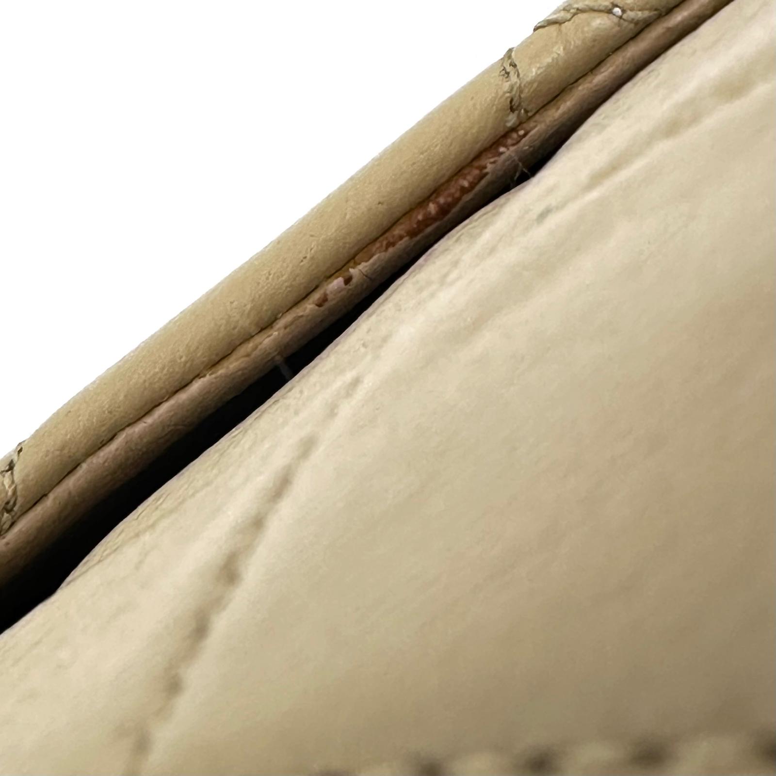 Chanel borsa vintage a spalla Classic Flap 25 cm in pelle di agnello beige