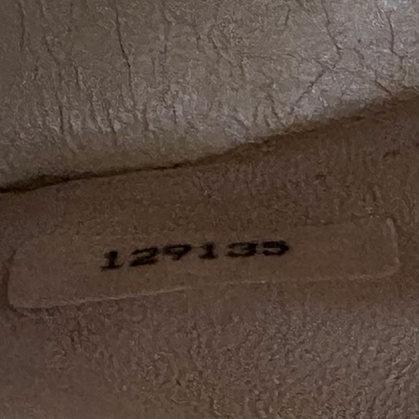 Chanel borsa vintage a spalla Classic Flap 25 cm in pelle di agnello beige