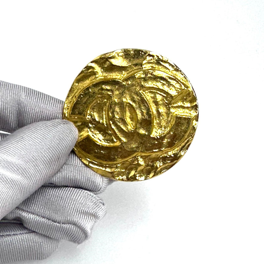 Chanel spilla oro primavera/estate 1994 diametro 5 cm GP