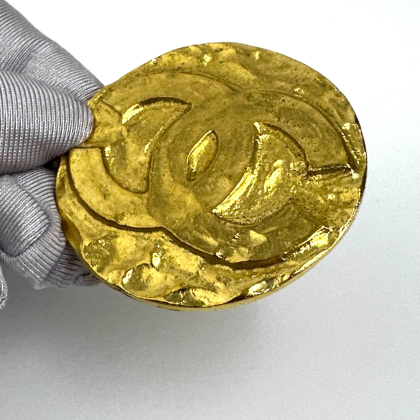 Chanel spilla oro primavera/estate 1994 diametro 5 cm GP