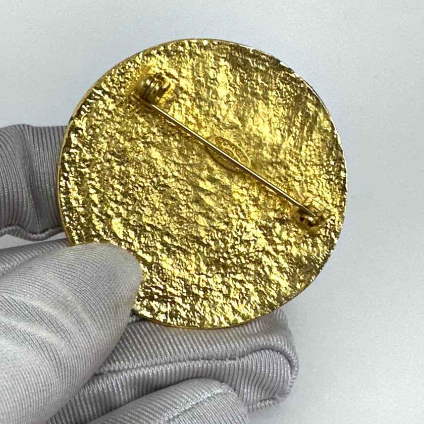 Chanel spilla oro primavera/estate 1994 diametro 5 cm GP