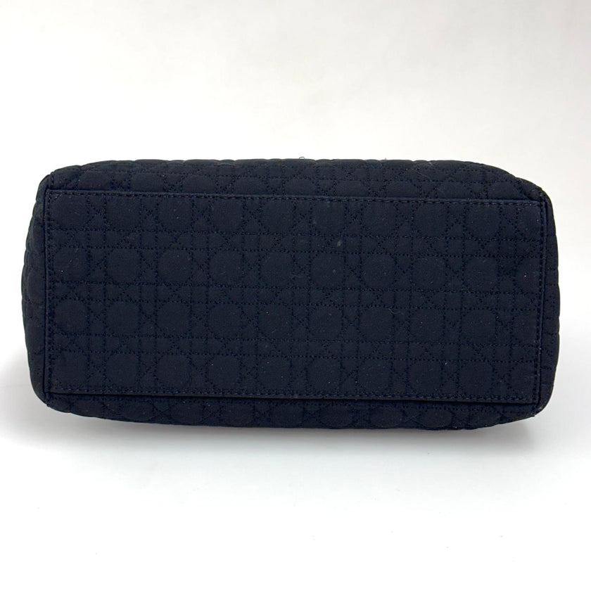 Christian Dior Borsa Lady Dior Medium Cannage Nera a Mano