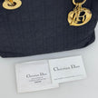 Christian Dior Borsa Lady Dior Medium Cannage Nera a Mano