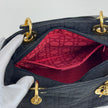 Christian Dior Borsa Lady Dior Medium Cannage Nera a Mano