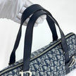 Christian Dior Borsa Bowling Oblique Blu