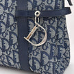 Christian Dior Borsa Bowling Oblique Blu