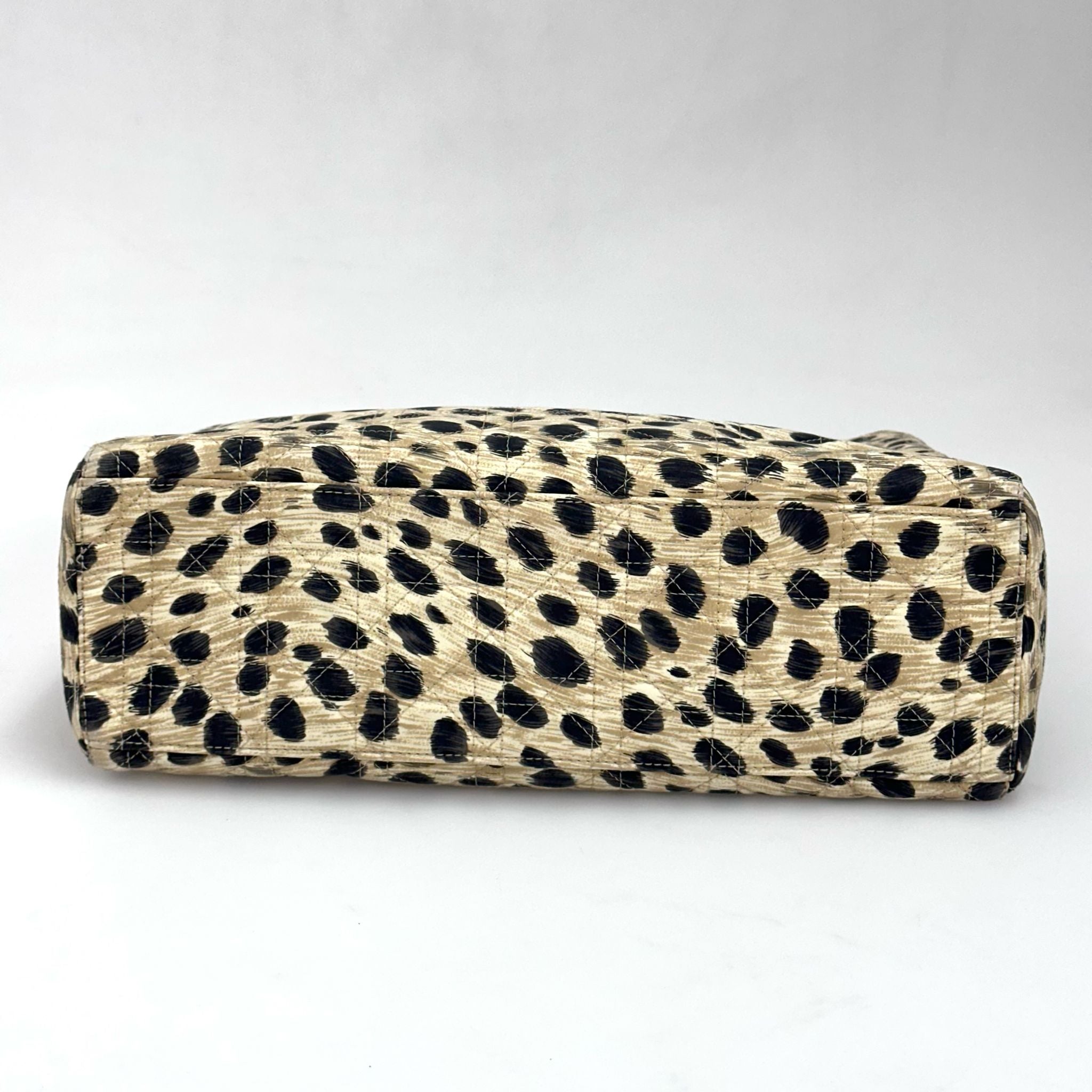 Christian Dior Borsa a mano Lady Dior Large Leopard Print
