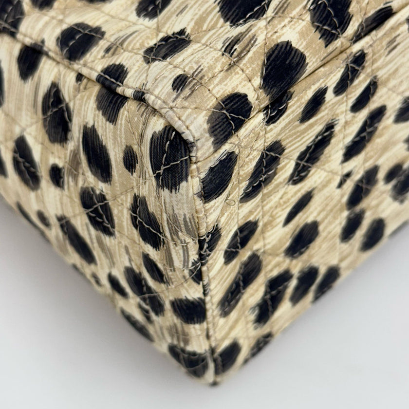 Christian Dior Borsa a mano Lady Dior Large Leopard Print