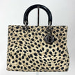 Christian Dior Borsa a mano Lady Dior Large Leopard Print
