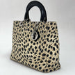 Christian Dior Borsa a mano Lady Dior Large Leopard Print