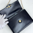 Christian Dior Borsa a tracolla Vintage Logo CD in pelle nera