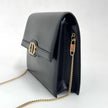 Christian Dior Borsa a tracolla Vintage Logo CD in pelle nera