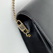 Christian Dior Borsa a tracolla Vintage Logo CD in pelle nera