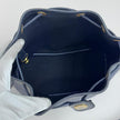 Christian Dior Borsa a tracolla secchiello Nido d'Ape blu vintage