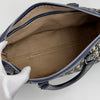 Christian Dior Boston Bag in Tela Oblique e Pelle Blu