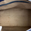 Christian Dior Boston Bag in Tela Oblique e Pelle Blu