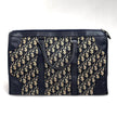 Christian Dior Boston Bag in Tela Oblique e Pelle Blu