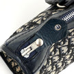 Christian Dior Boston Bag in Tela Oblique e Pelle Blu