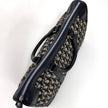 Christian Dior Boston Bag in Tela Oblique e Pelle Blu