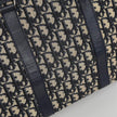 Christian Dior Boston Bag in Tela Oblique e Pelle Blu