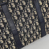 Christian Dior Boston Bag in Tela Oblique e Pelle Blu