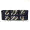 Christian Dior Boston Bag in Tela Oblique e Pelle Blu