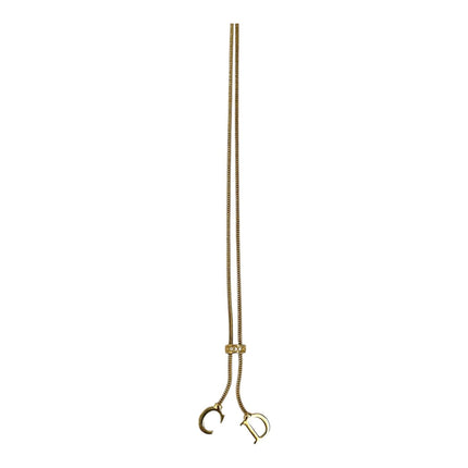 Christian Dior Collana CD Lariat Dorata