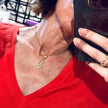 Christian Dior Collana CD Lariat Dorata