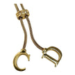 Christian Dior Collana CD Lariat Dorata